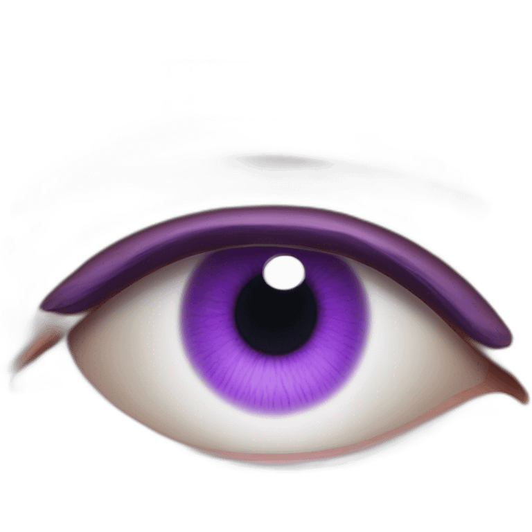 majestic godly violet iris eyeball serious intense symmetrical knowledgable emoji