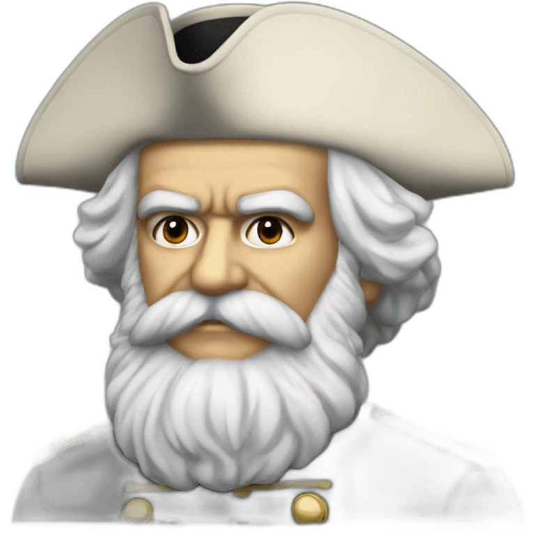 karl marx in bicorne hat emoji