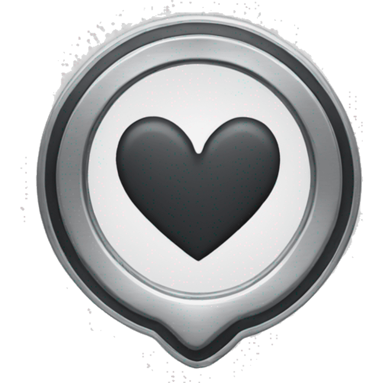 I want an emoji that i can paste with the logo of Audi but the second ring of the logo to be a heart emoji