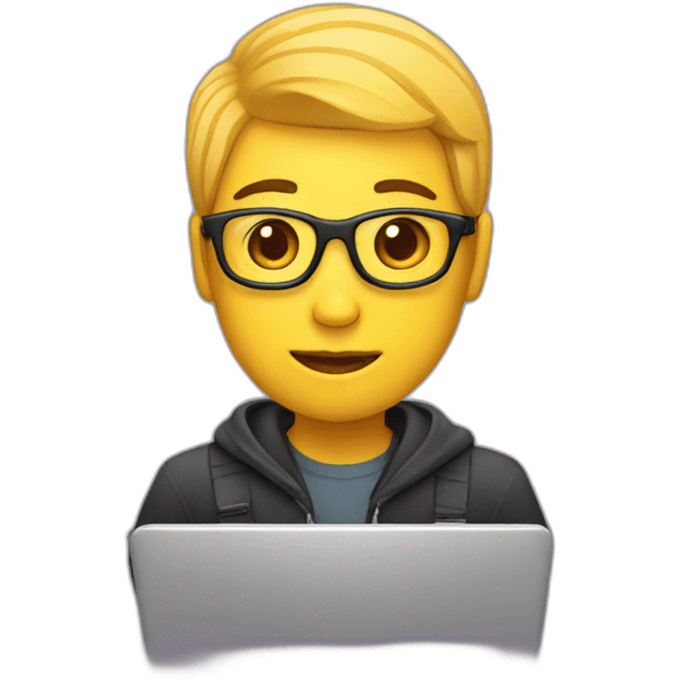 coder with laptop emoji