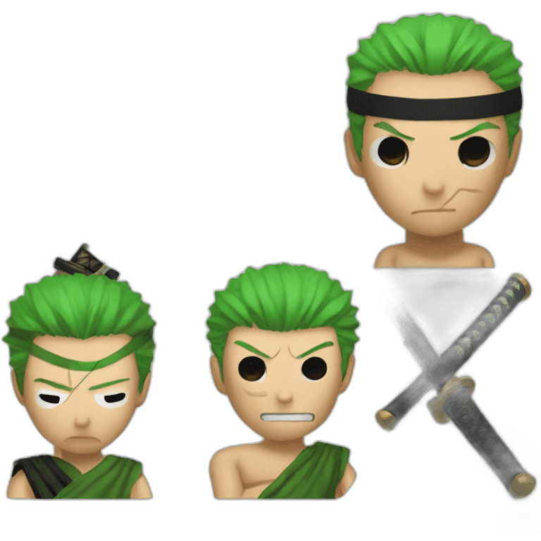 Roronoa zoro with katana emoji