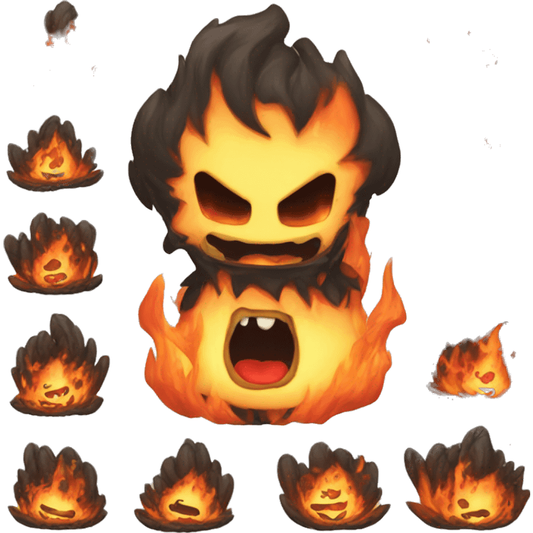 Lata de Monster ardiendo emoji