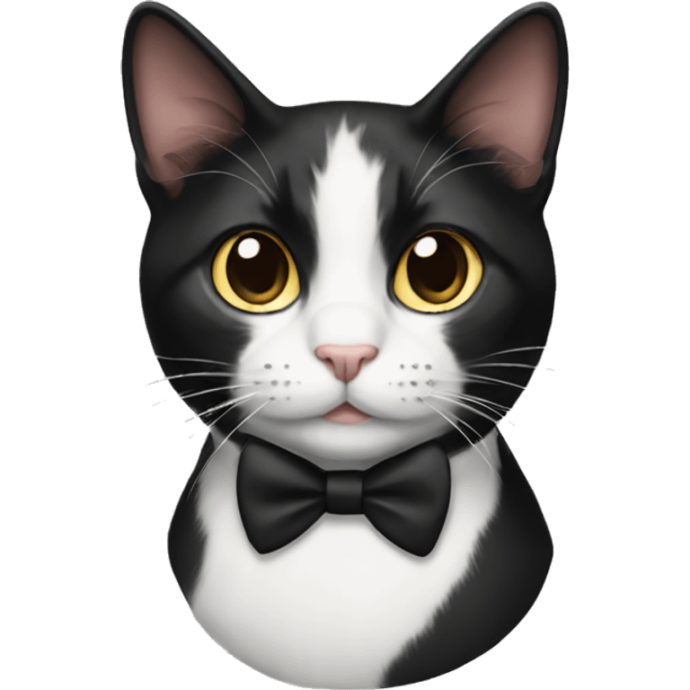 Tuxedo cat emoji