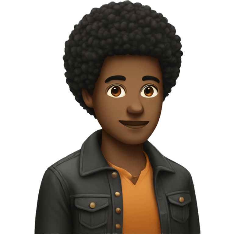 afro emoji