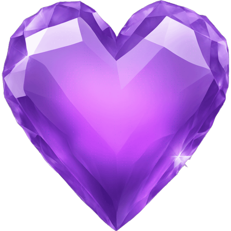 Crystal Purple Heart emoji