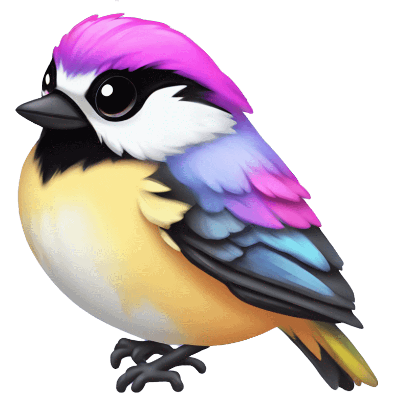 Lisa frank chickadee emoji