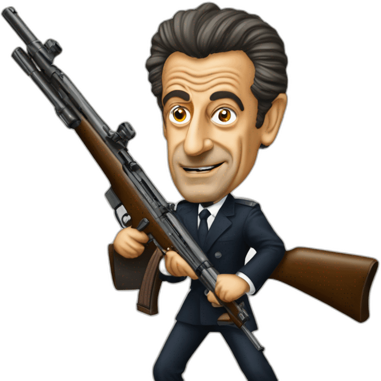 SARKOZY AVEC FUSIL emoji