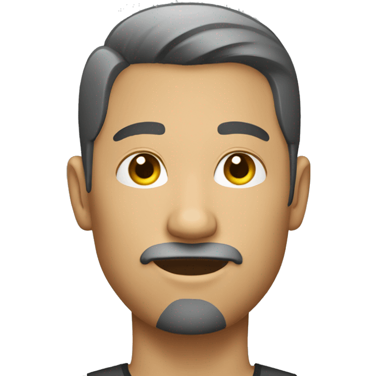 indoor male with short hair and beard emoji