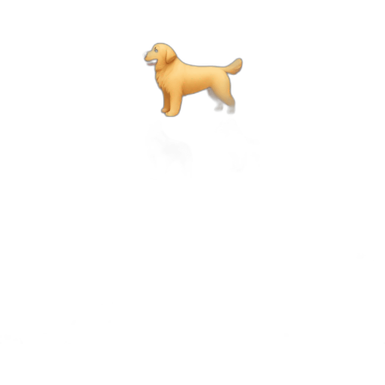 Golden Retriever On a Walk emoji