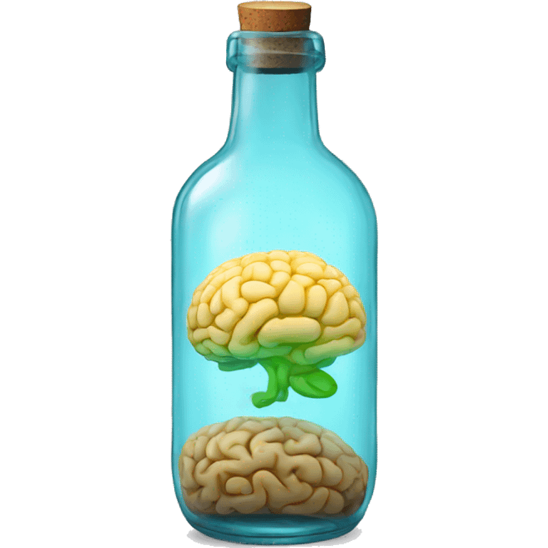 brain in bottle  emoji