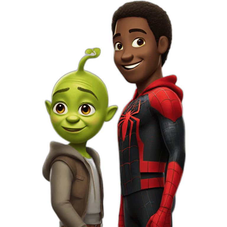 Shrek & miles morales emoji