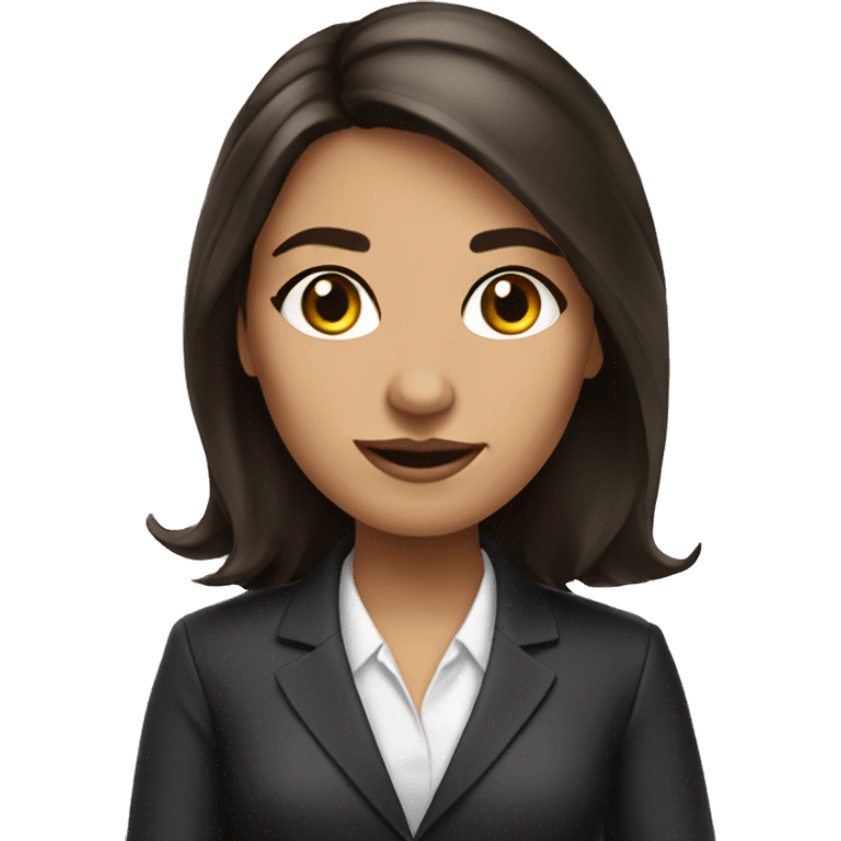 Diplomat girl brunette emoji