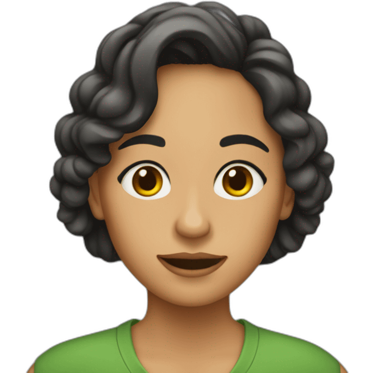 Laura tejas verdes emoji