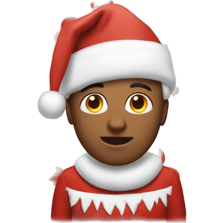 red white Christmas  emoji