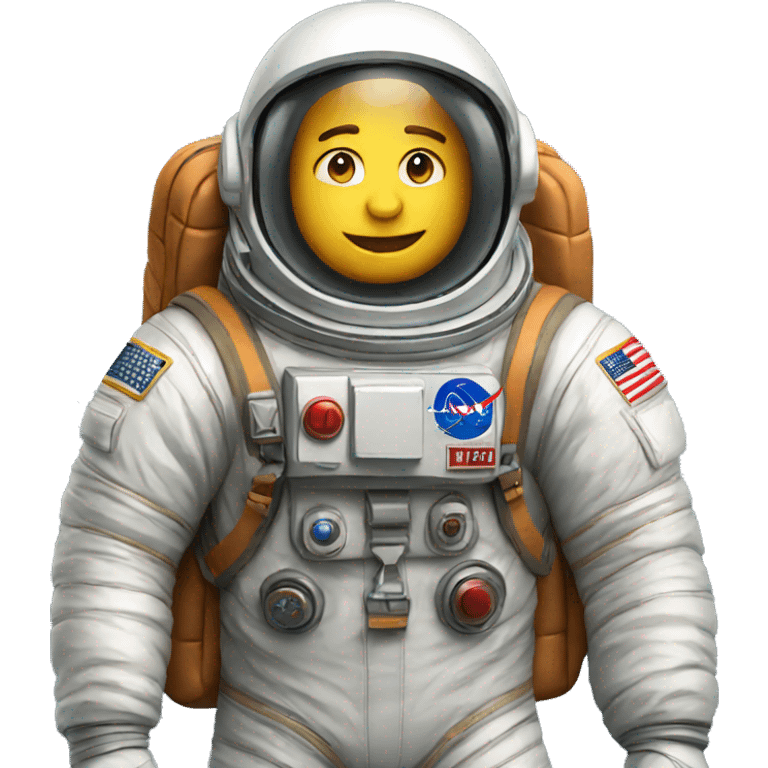 astronaut with backpack  emoji