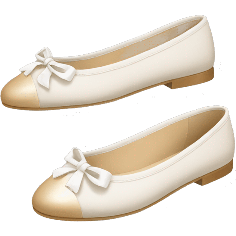 Chanel ballet flats emoji