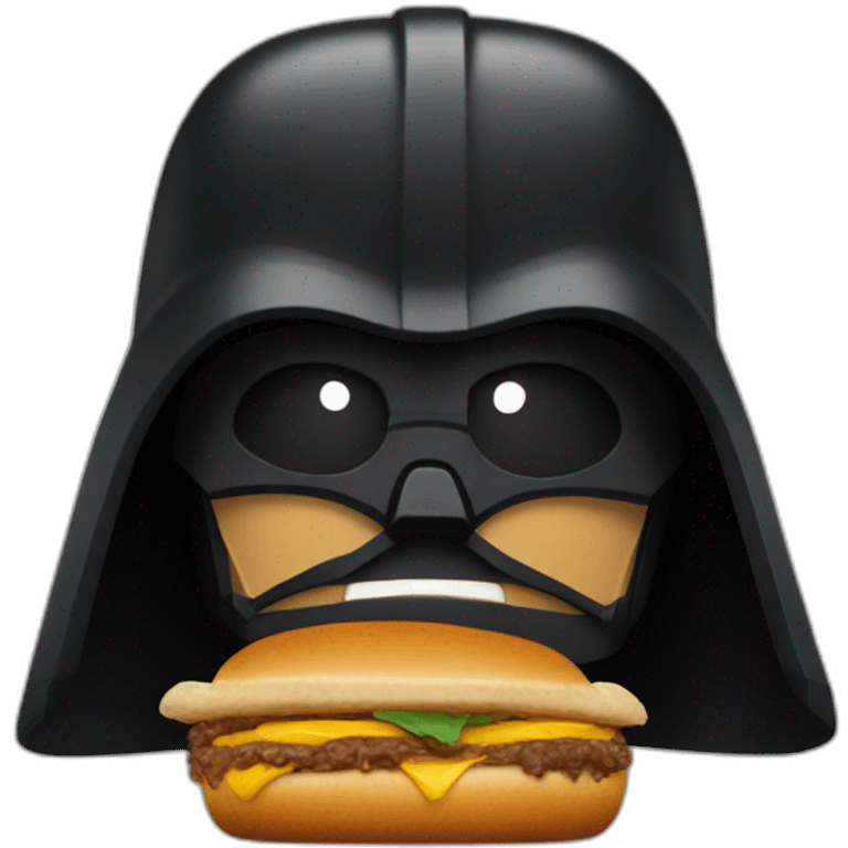 Dark vador mangeant mcdo emoji