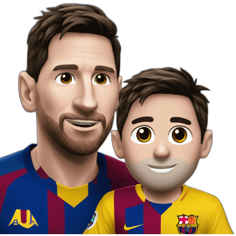 Messi con el the best emoji