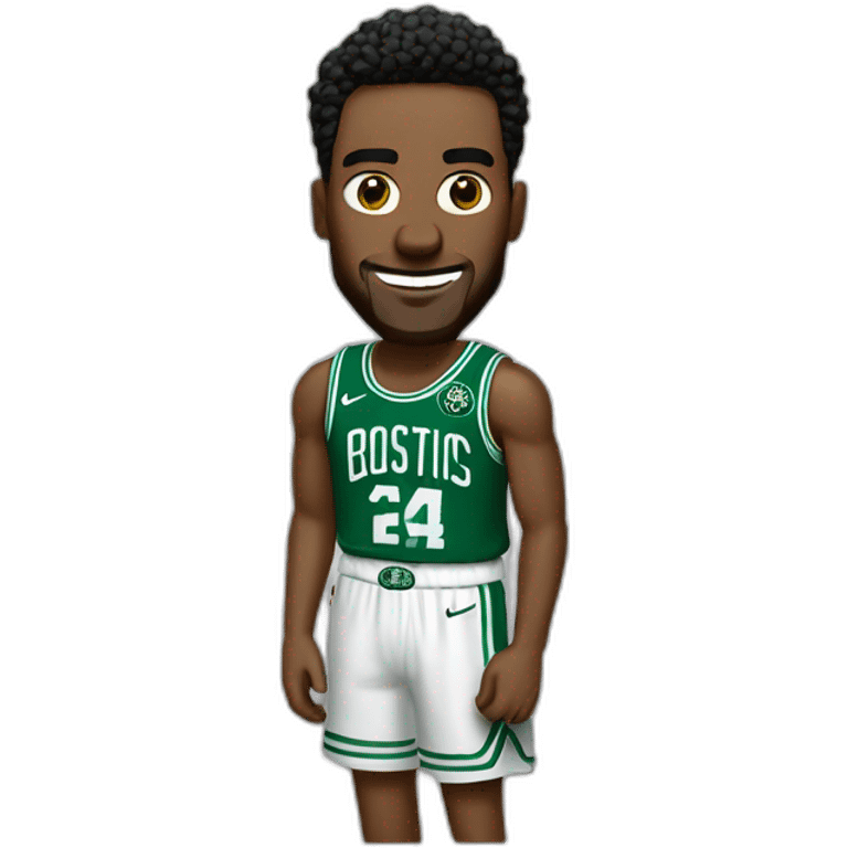 rick sanchez with green boston celtics jerssey emoji