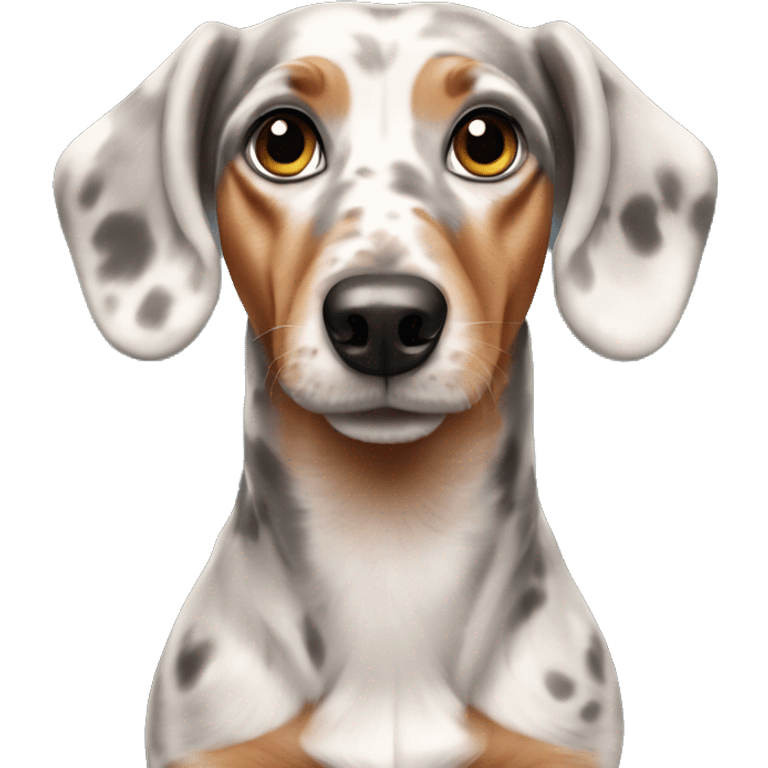 Merle dachshund emoji