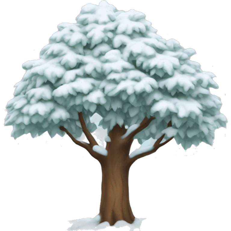 snowy tree emoji