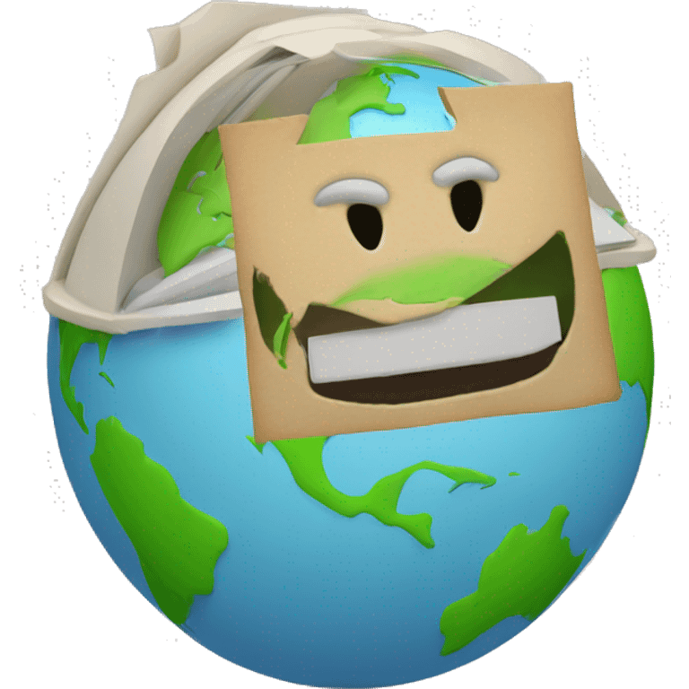 ios file with globe in 3d emoji