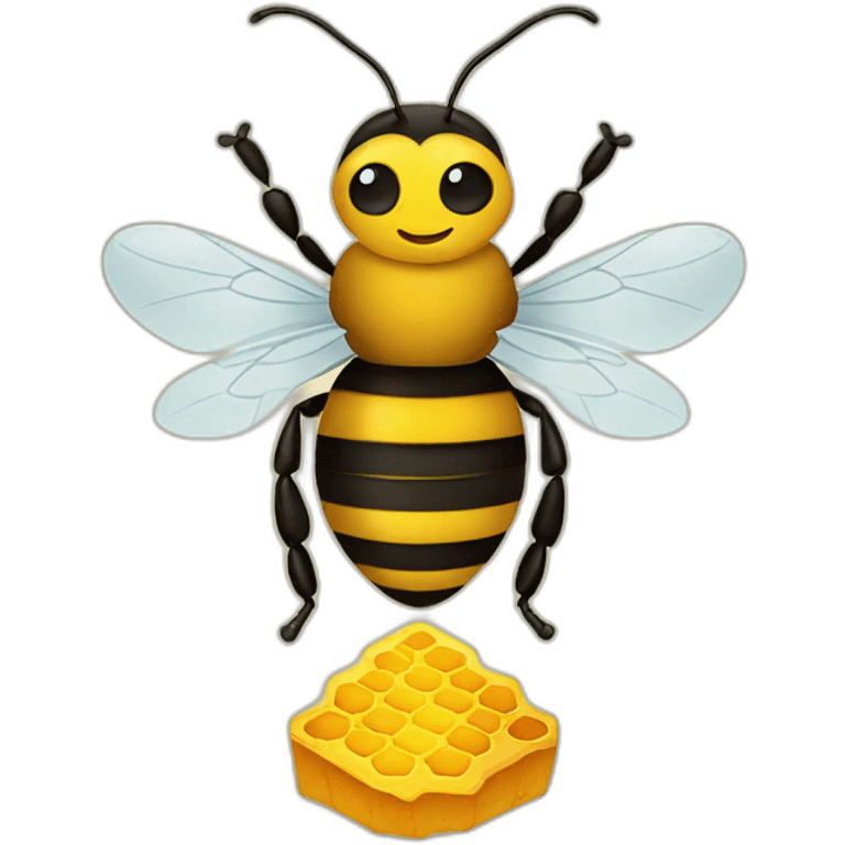 bee on hive emoji