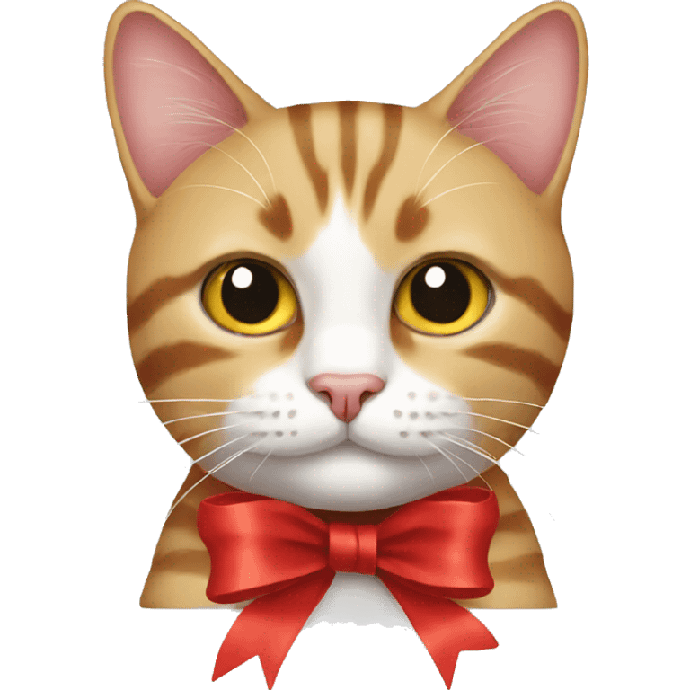 cat with ribbon emoji