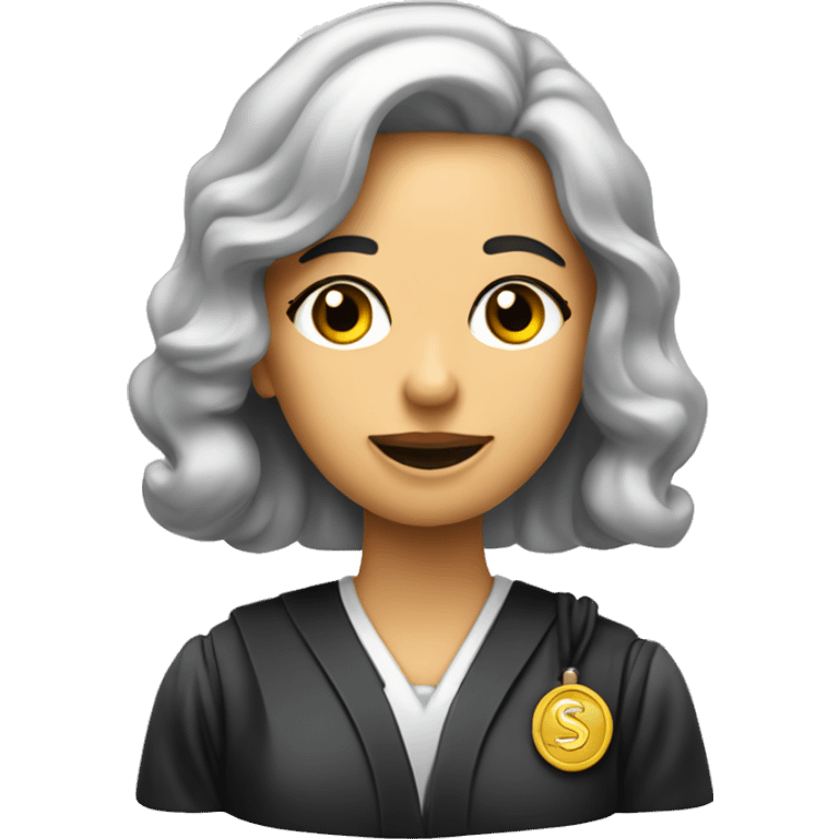 Honorable Judge Miss Certified Dime
 emoji