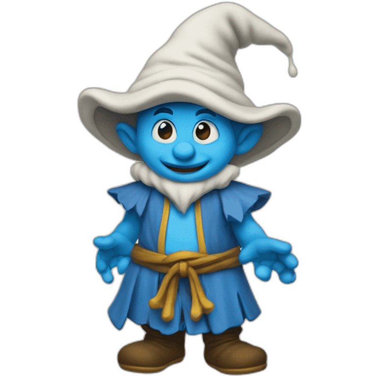 Smurf sorcerer emoji