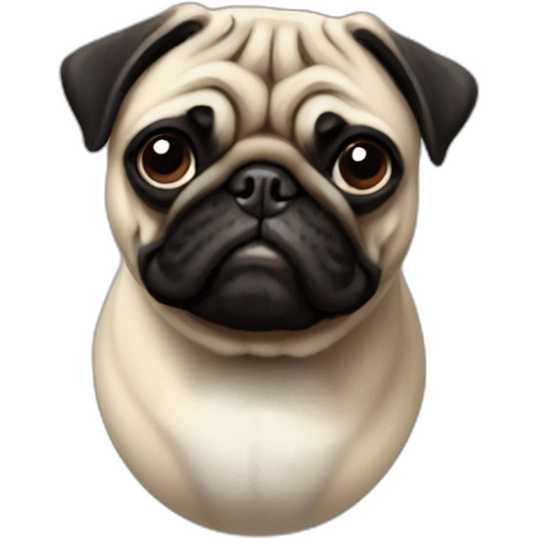 Tripod pug emoji