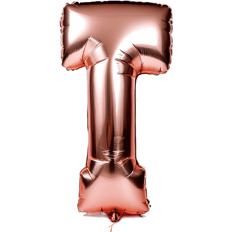 first birthday rose gold number ONE foil balloon  emoji