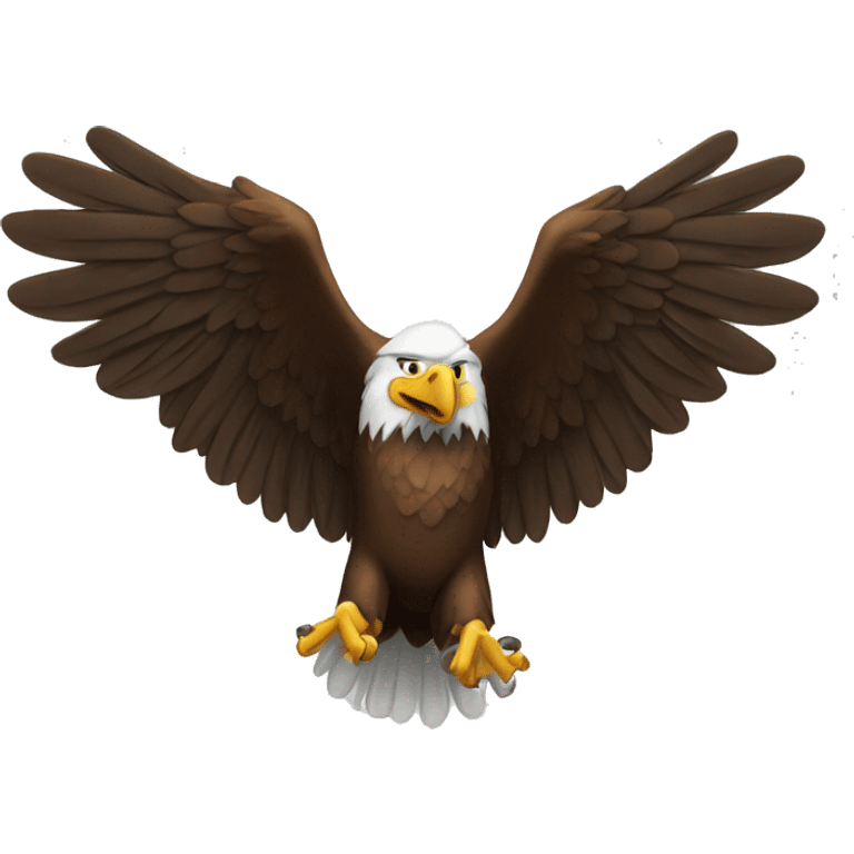 A more robust and experienced eagle with fully outstretched wings, representing a member who has already proven their worth.  emoji