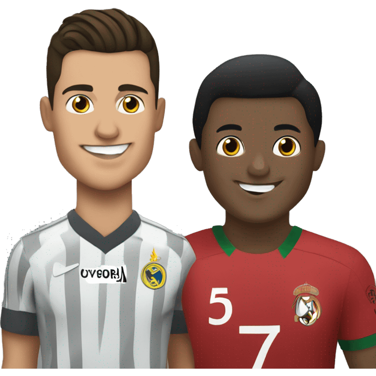 Cristiano ronaldo with barak abama emoji