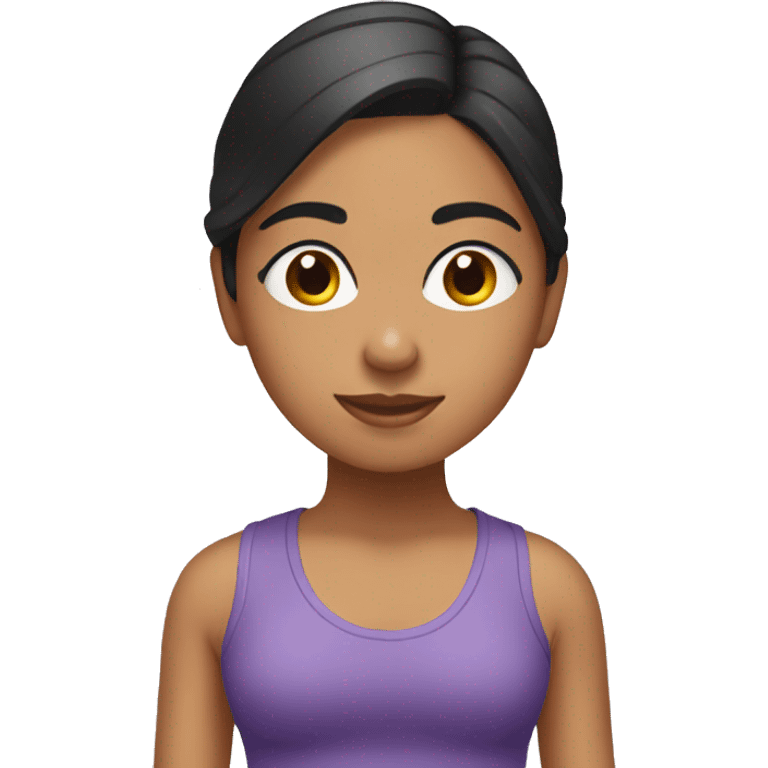 hispanic girl pilates emoji