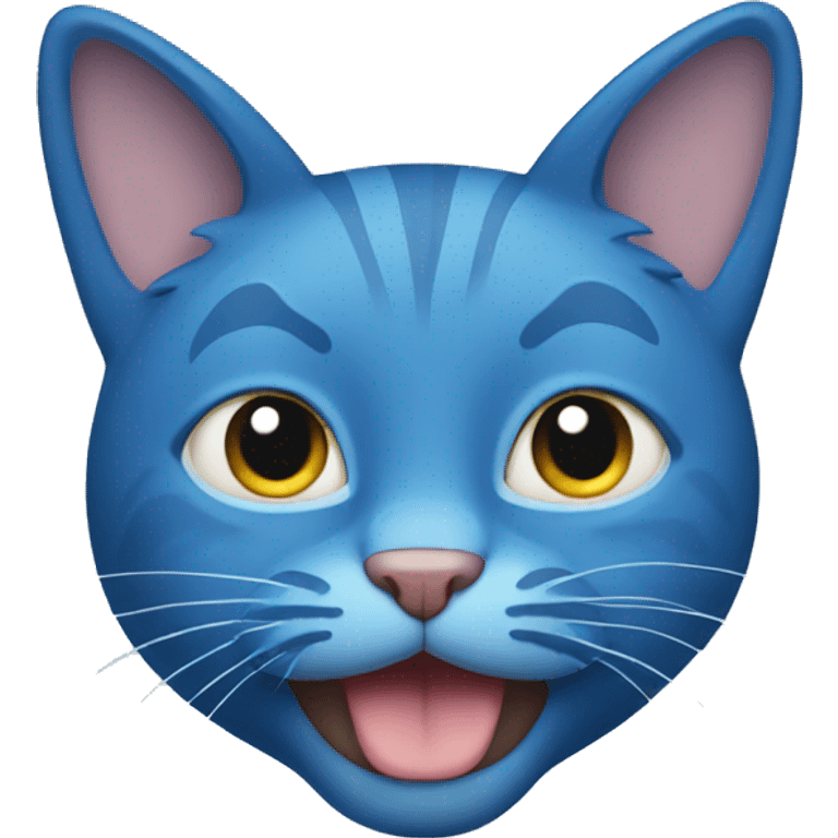 Blue cat emoji