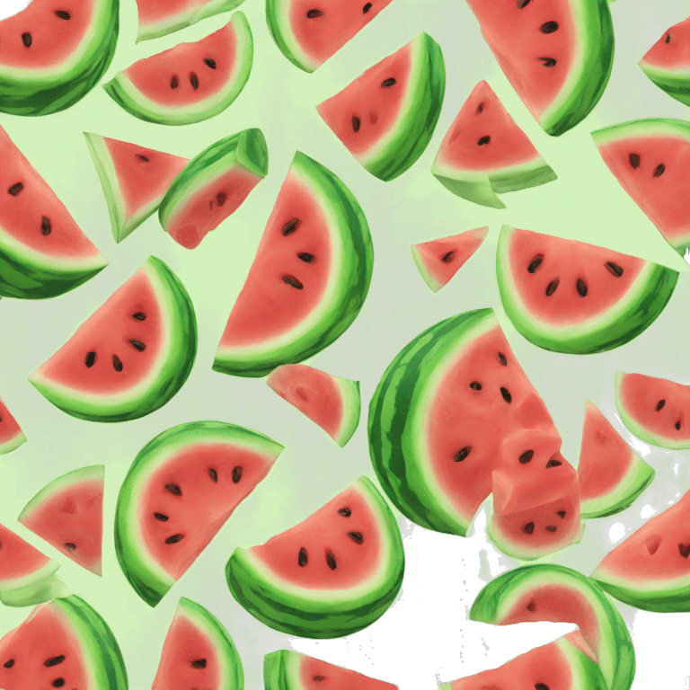 Watermelon with sugar  emoji