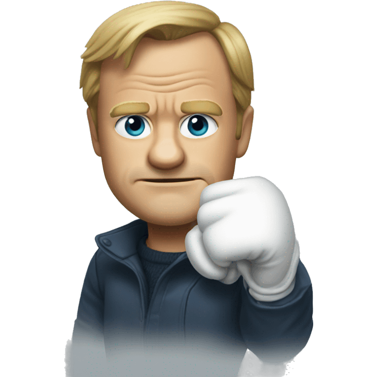 donald tusk wearing gloves emoji