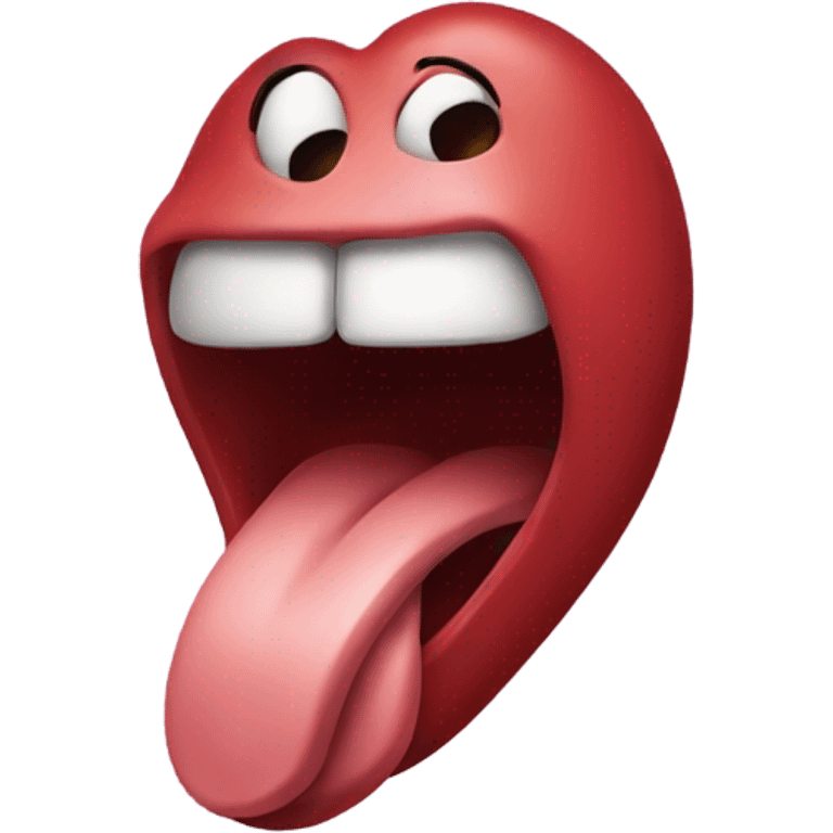 A tongue emoji