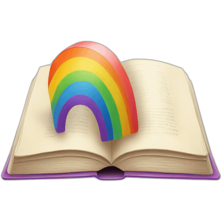 book with rainbow emoji