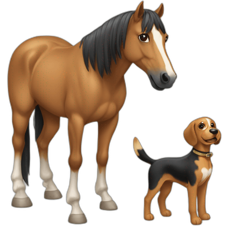 horse and dog emoji