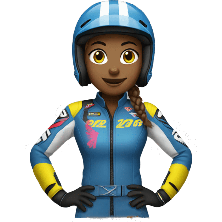 motocross women emoji