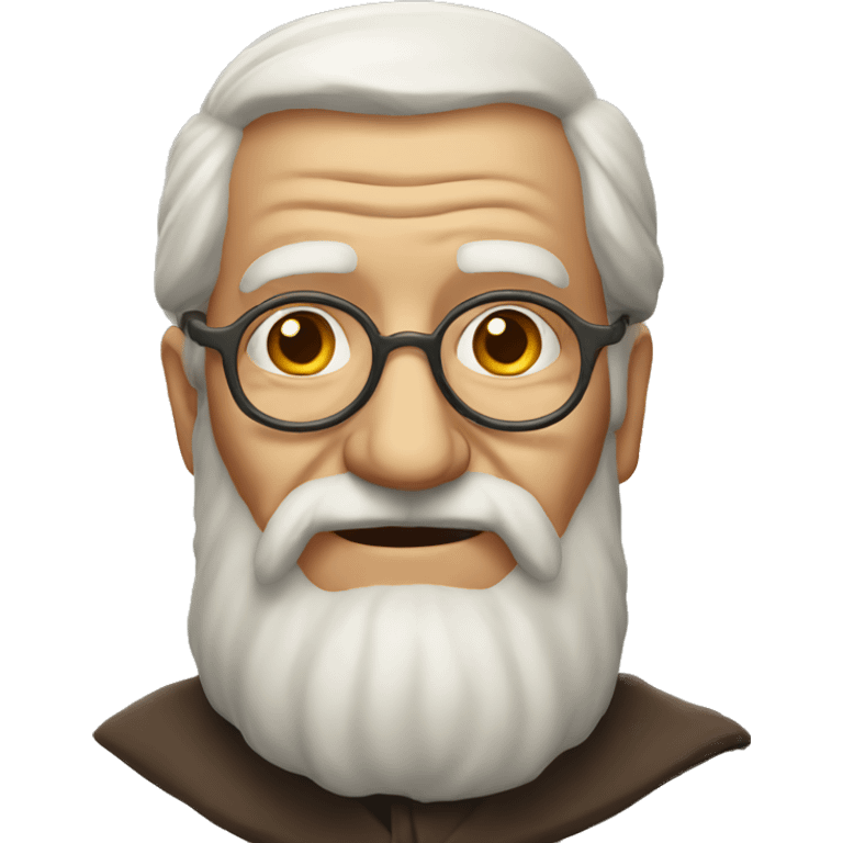 wise old man portrait emoji