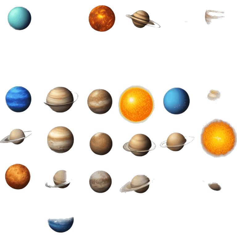 Solar system  emoji