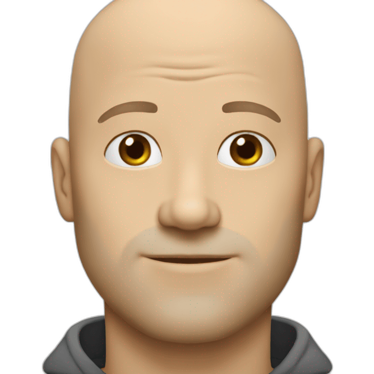 Bald 40 year old white dude emoji