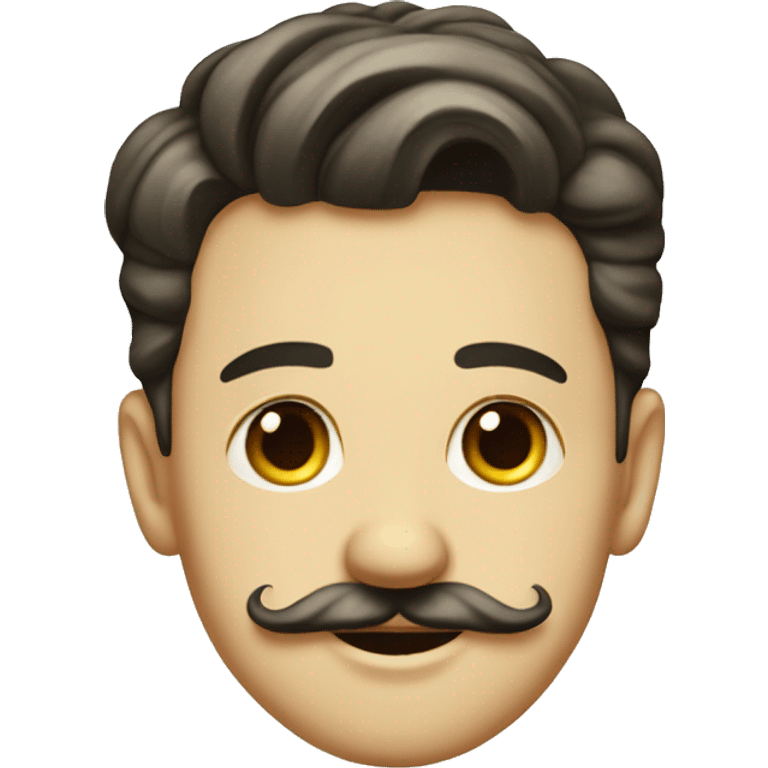 french young  men with mustache in 1950 emoji