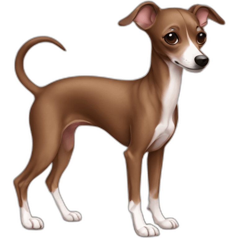 full body all brown italian greyhound chihuahua emoji