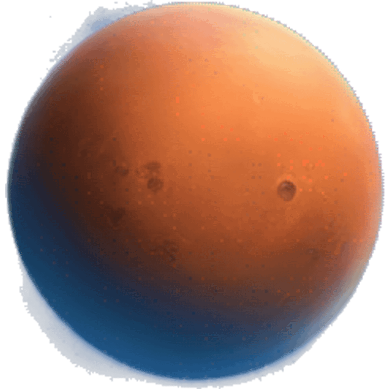 planet mars with family emoji