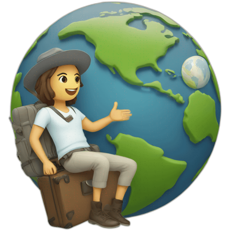 traveling the globe emoji