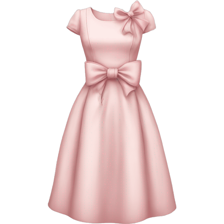 pale pink Vintage bow dress emoji